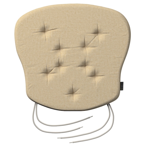 Poduszka na krzesło Filip, piaskowy szenil, 41 x 38 x 3,5 cm, Chenille