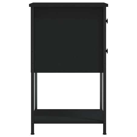 vidaXL Szafki nocne, 2 szt., czarne, 32x42x70 cm