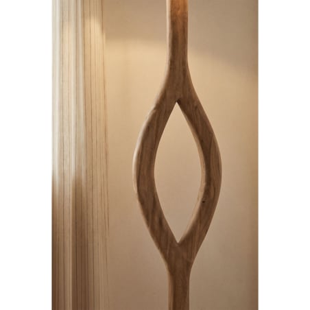 Lampa podłogowa Gracia z drewna mango, 165 cm