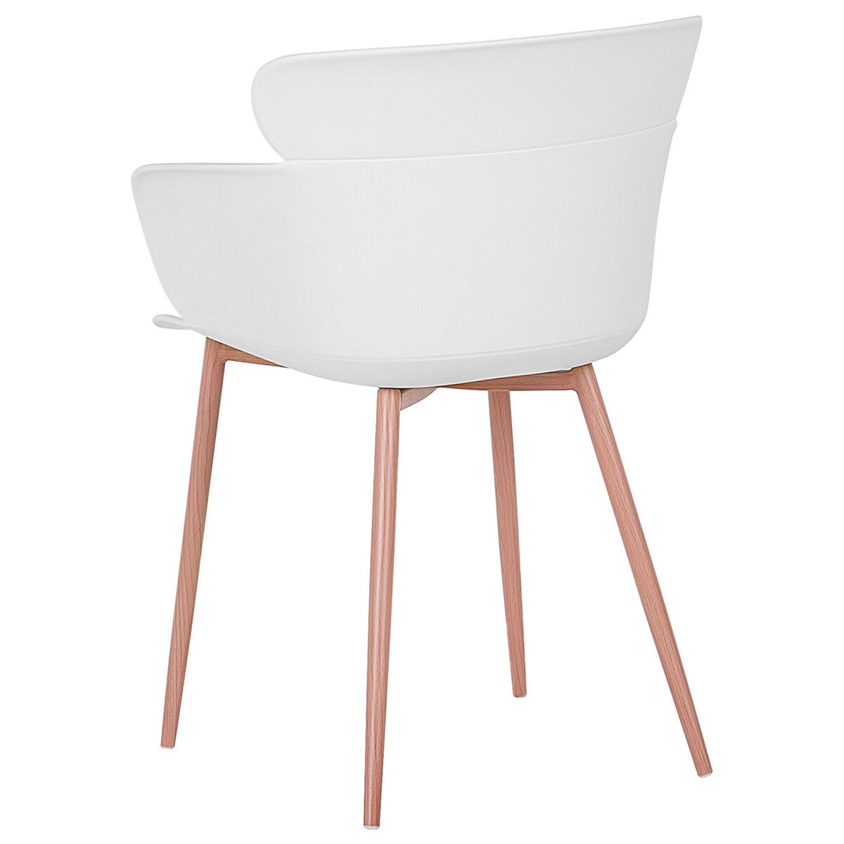 Zestaw 2 krzeseł do jadalni SUMKLEY Biały