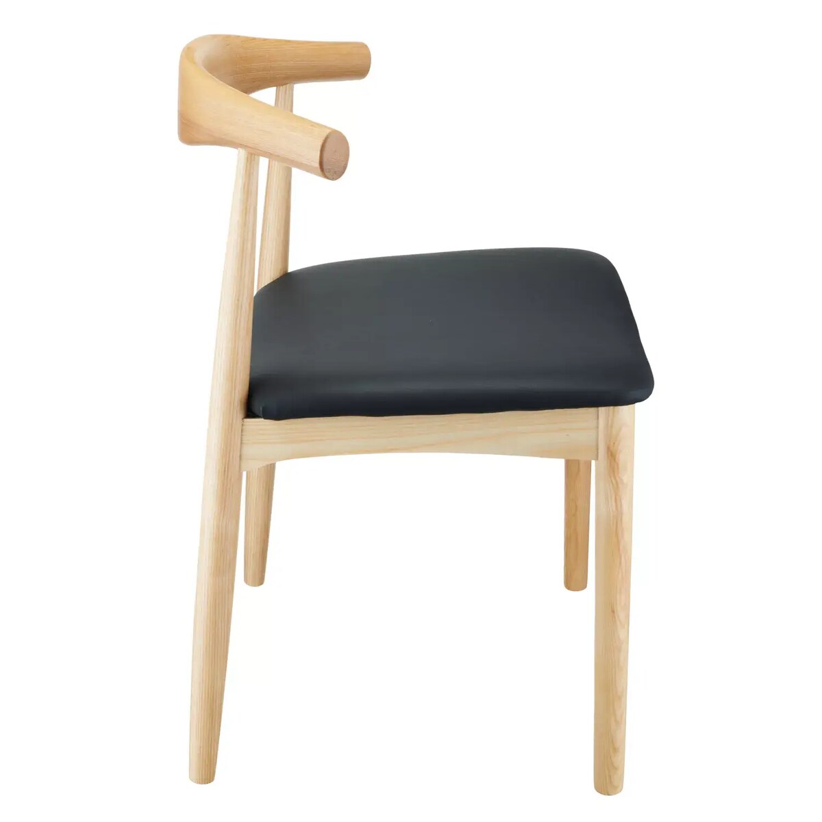 Skandynawskie krzesło Classy MH-003CH-N do kuchni drewniane czarne, Step Into Design