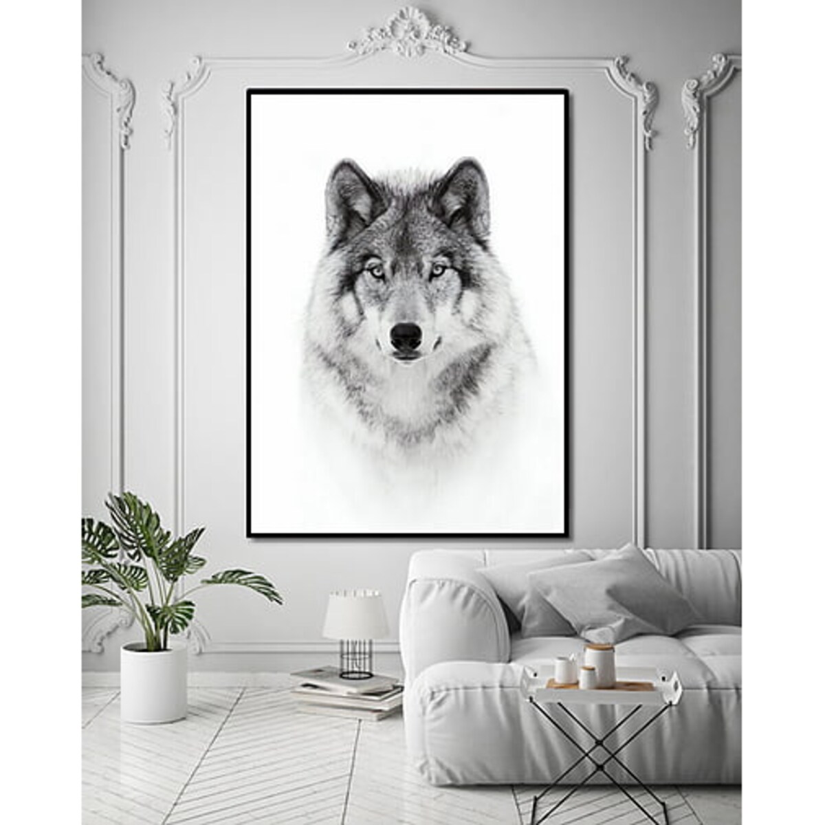 Poster Story, Plakat, Obraz - Wilk w Akwareli, wymiary 42 x 60 cm