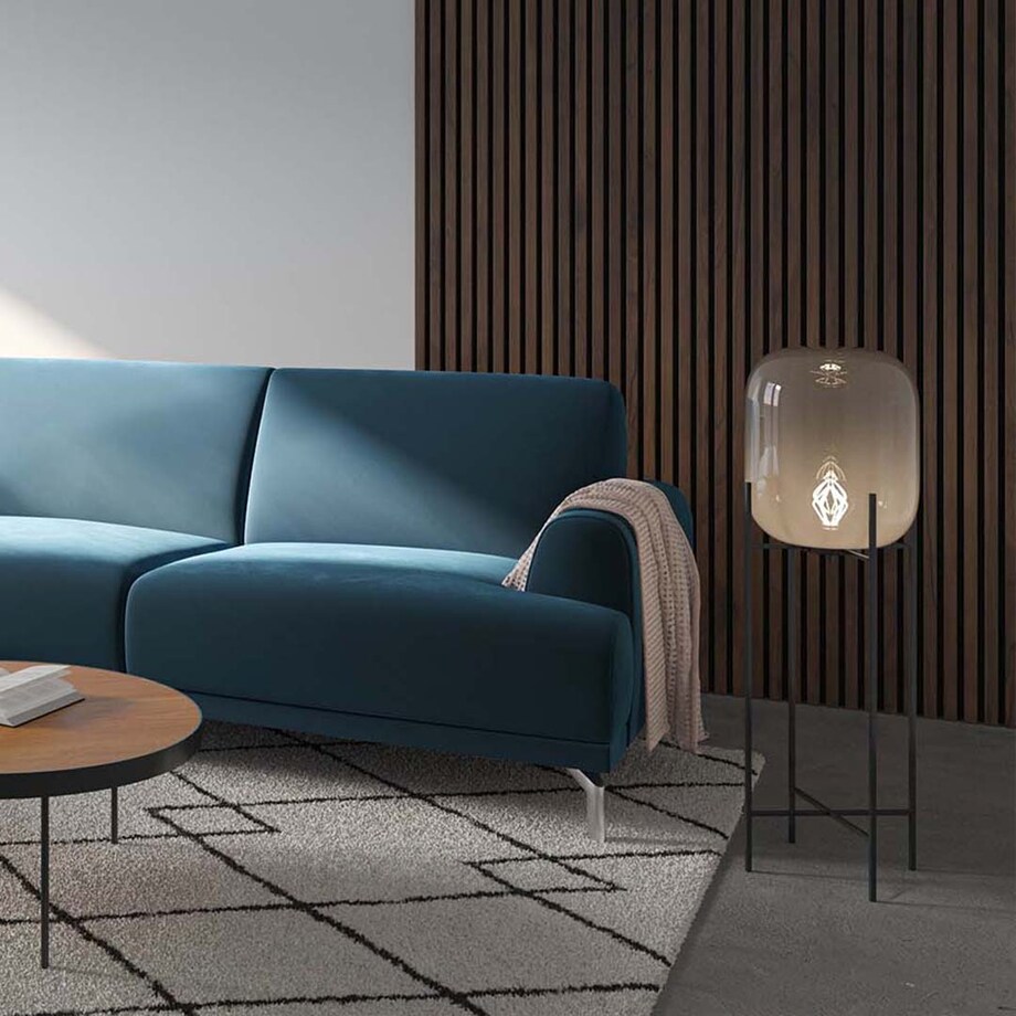 Sofa narożna Puzo - ciemnogranatowa