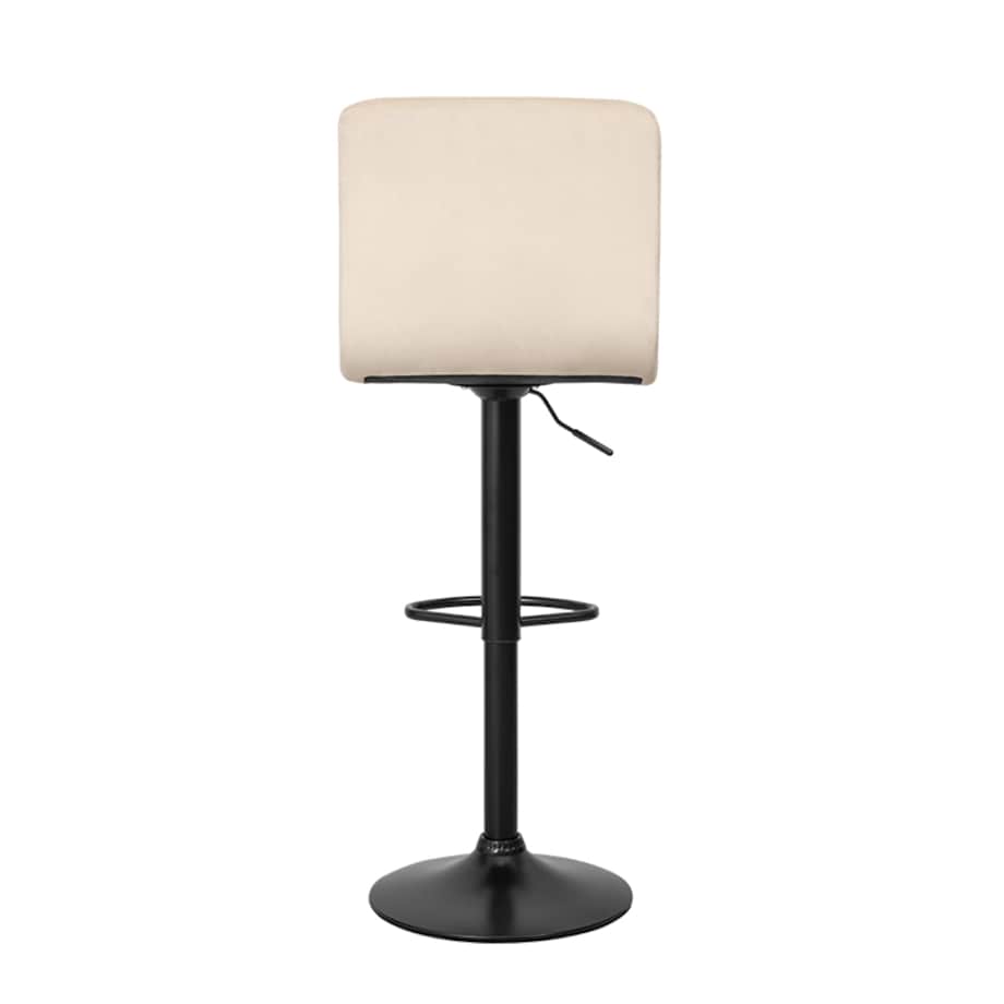 Hoker krzesło barowe tapicerowane regulowane obrotowe beż