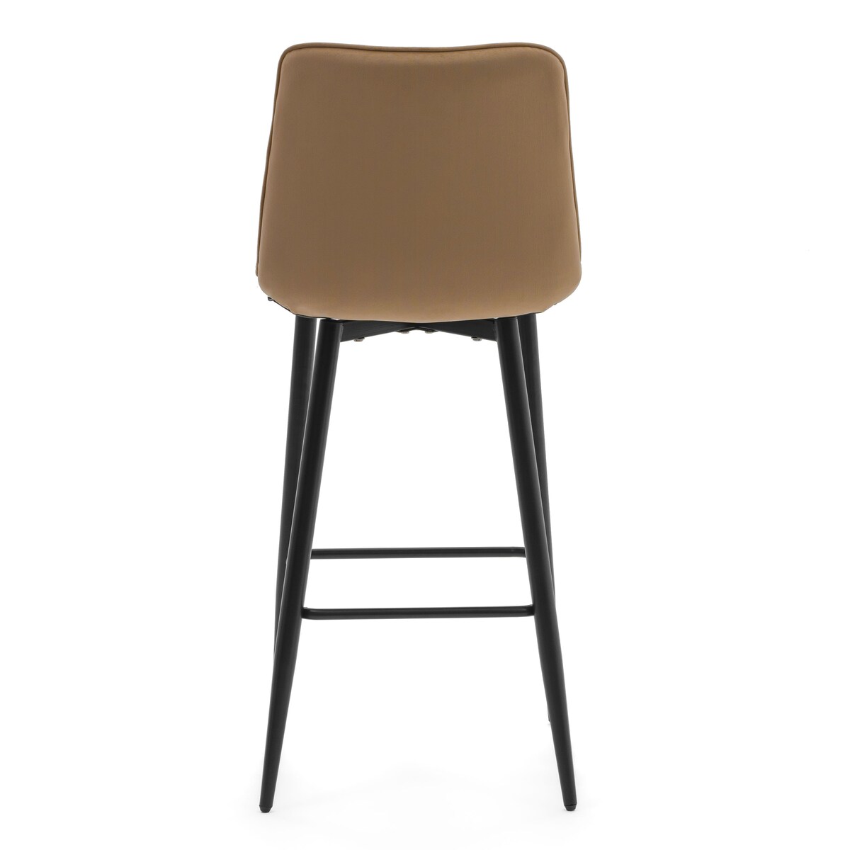 Hoker tapicerowany barowy welurowy CHIC beżowy do salonu jadalni