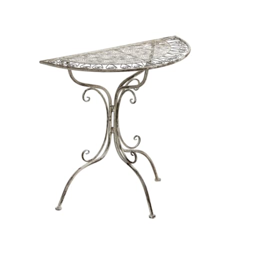 Stolik bistro NURRA 36 x 80 cm Metal Szary