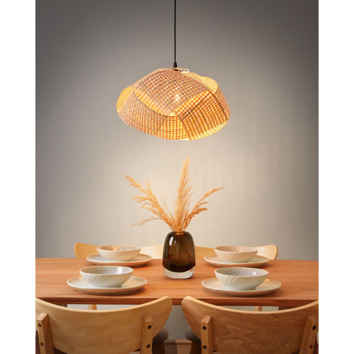 Lampa wisząca HALIL Bambus Beżowy
