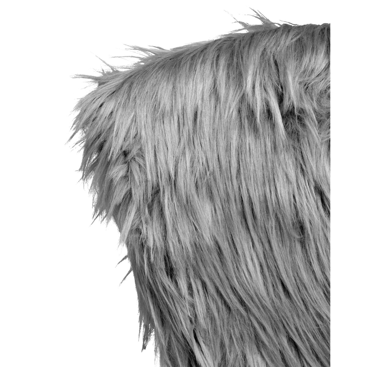 Krzesło obrotowe MARGATE Sztuczne futro Szary