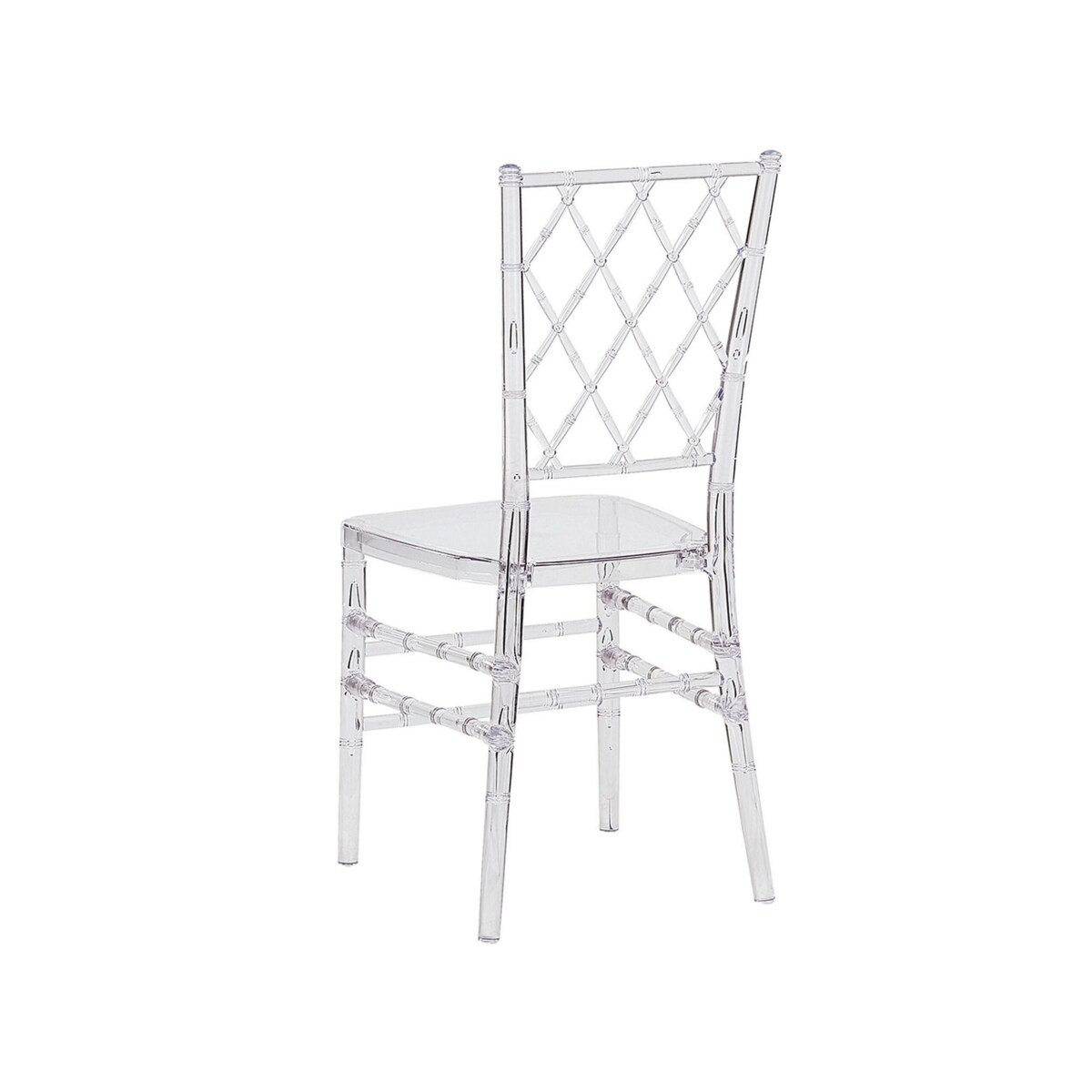 Zestaw 2 krzeseł do jadalni przezroczysty CLARION