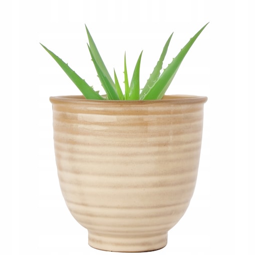 DONICZKA DO STORCZYKA BEŻOWA 12cm skandynawska osłonka na parapet kwiaty