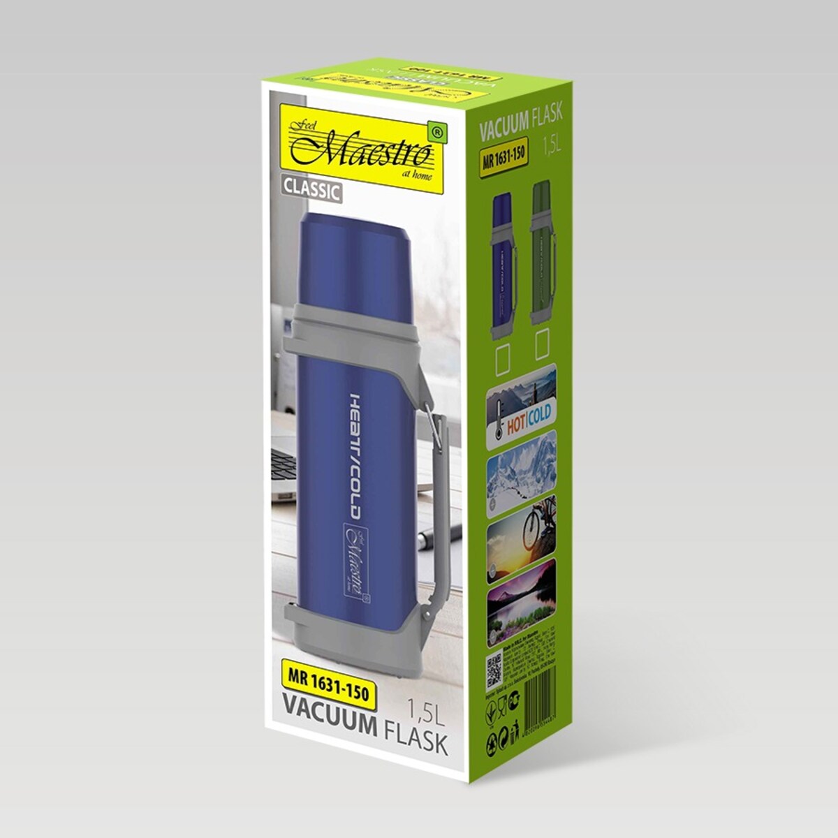 Termos na herbatę do kawy 1.2L niebieski MAESTRO MR-1631-120-BLUE