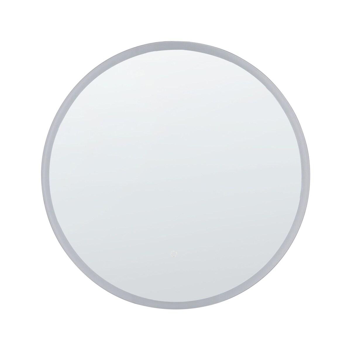 Okrągłe lustro ścienne LED ø 79 cm srebrne DEAUVILLE