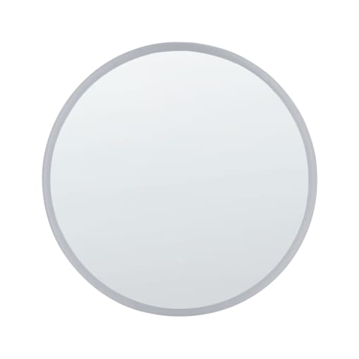 Okrągłe lustro ścienne LED ø 79 cm srebrne DEAUVILLE