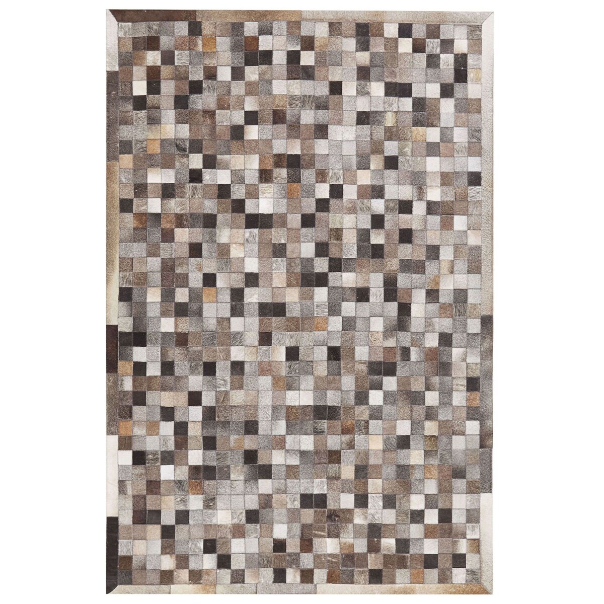 Dywan patchwork skórzany 160 x 230 cm wielokolorowy ARMUTLU