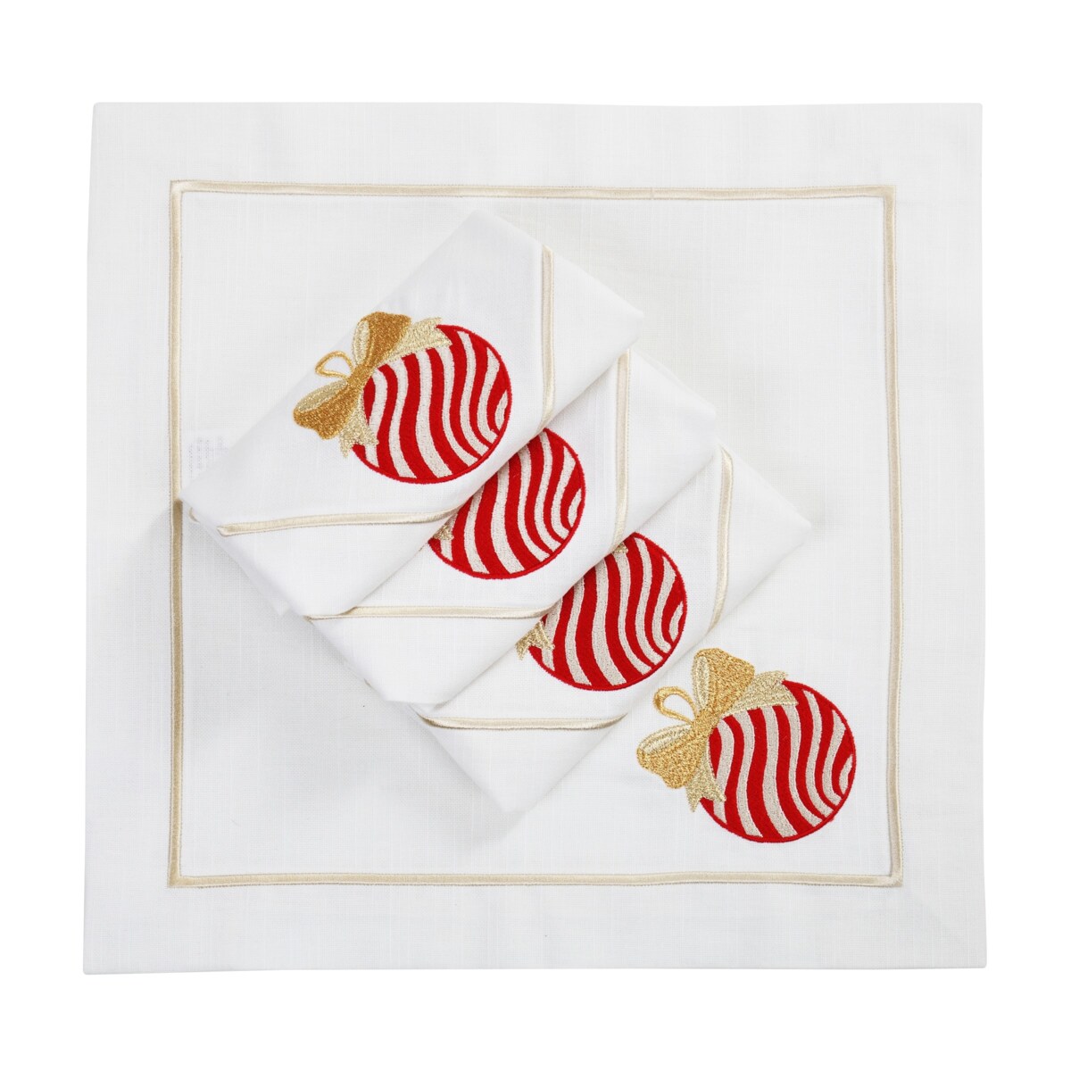 Serwetki Christmas Bauble Panama - 4 sztuki