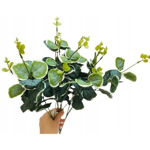 LIŚĆ GAŁĄZKA eukaliptus dodatek do stroika wiązanki sztuczna łodyga zielona