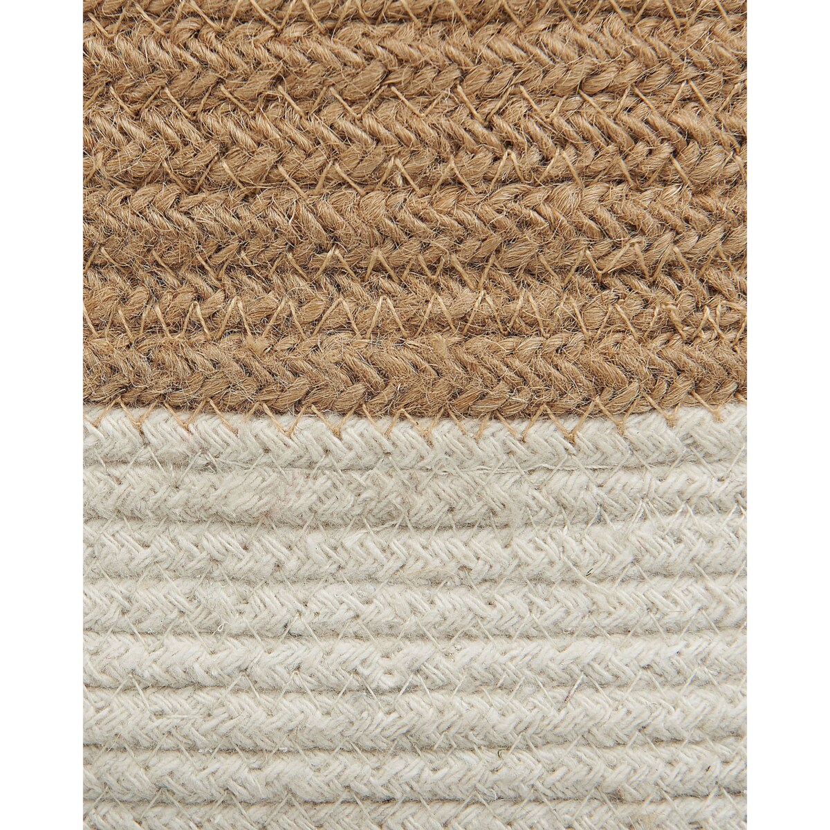 Zestaw 2 koszy jutowych beżowo-biały BULANIK