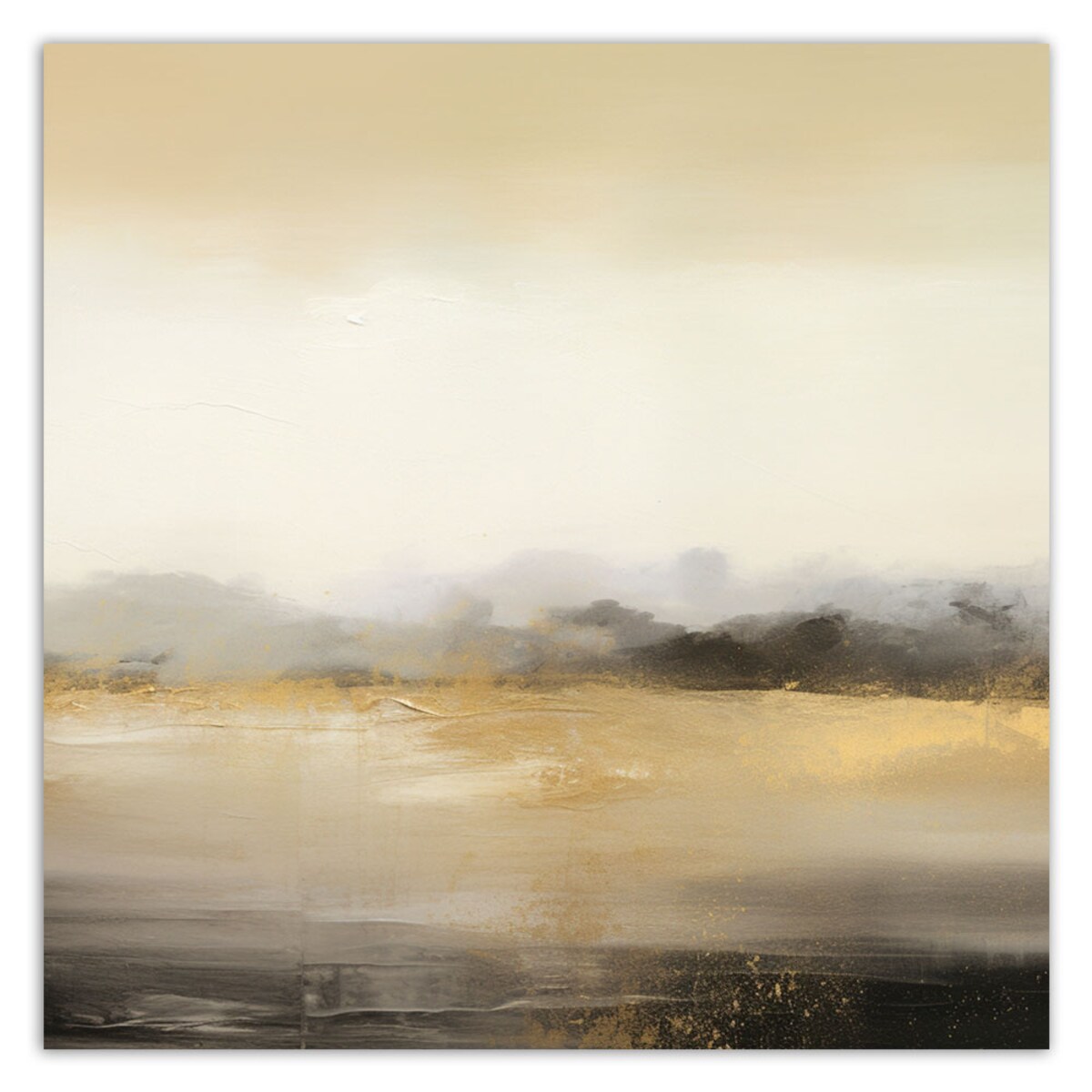 Abstrakcyjny Nowoczesny Obraz do salonu sypialni biura Tekstura Loft Złoty Beżowy 60x60