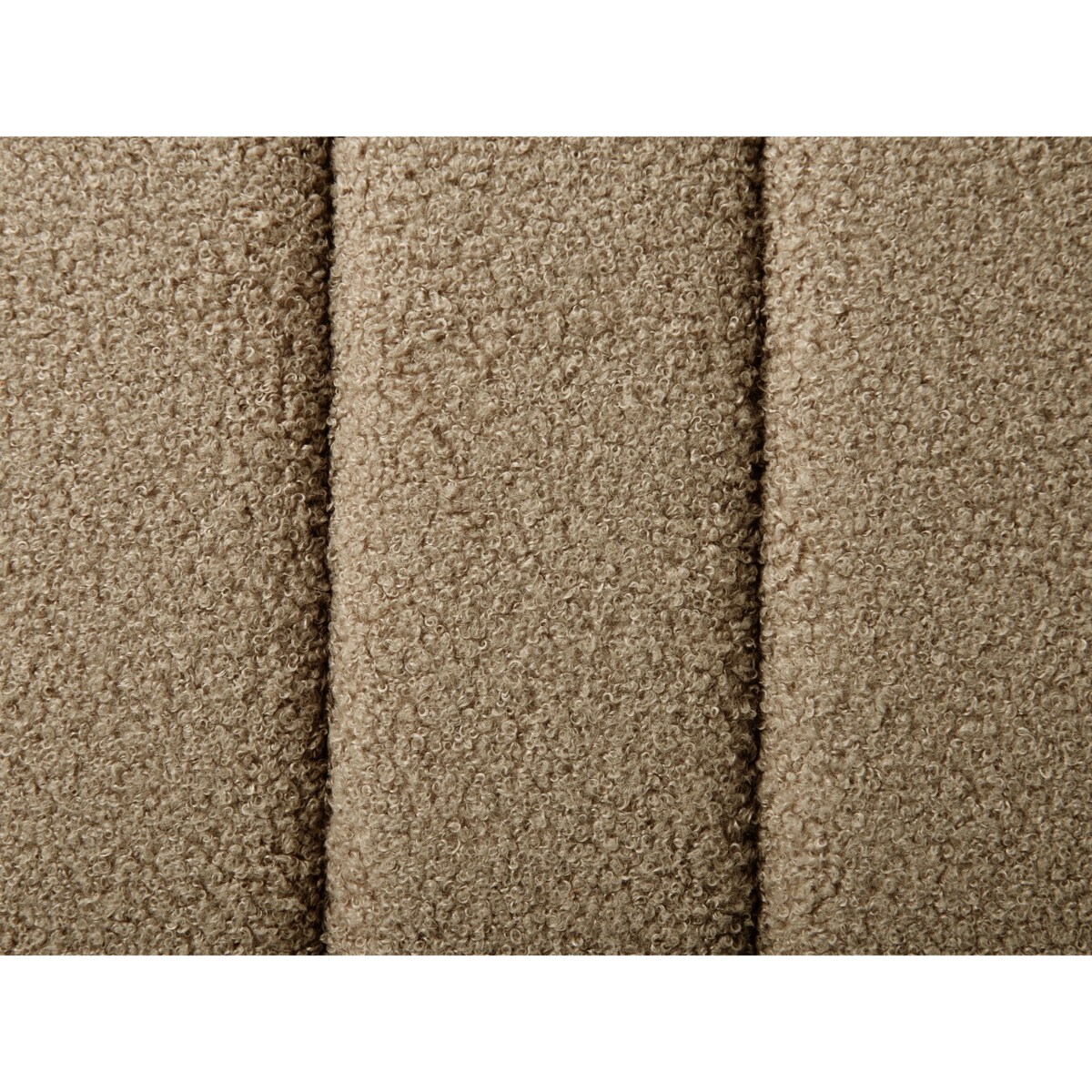 Łóżko Boucle LUNAN 140 x 200 cm Beżowoszary
