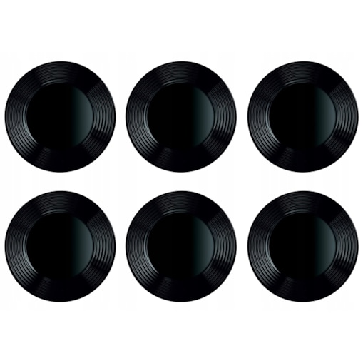 TALERZE CZARNE HARENA PŁYTKIE 6 x 25 cm LUMINARC