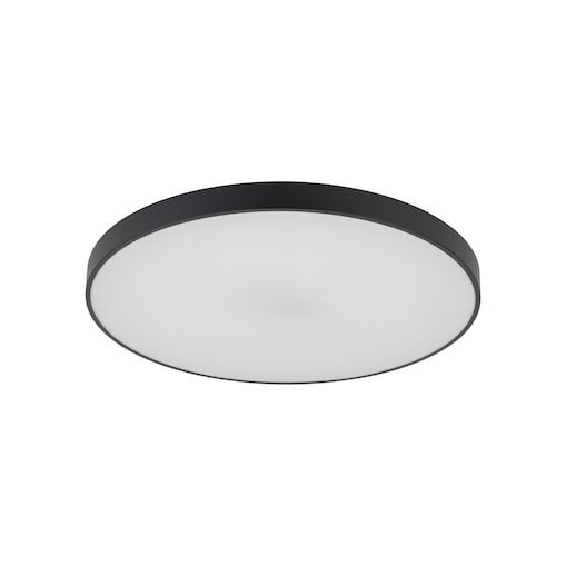 Lampa Sufitowa Łazienkowa Tk Lighting Velis Czarny Plafon Led 60W Ip54 Zmienna Barwa, Ściemniany