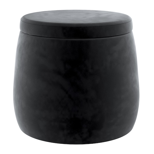Puf Candy Jar, głęboka czerń, ø40, wys. 40 cm, Posh Velvet