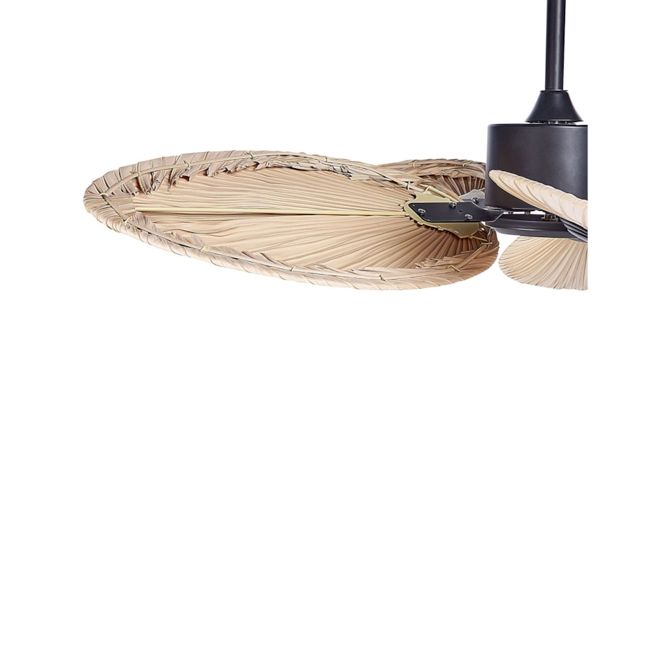 Wentylator sufitowy czarny z naturalnym MAMMOTH