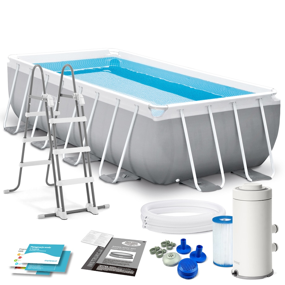 Basen stelażowy ogrodowy 400x200 Intex zestaw 9w1