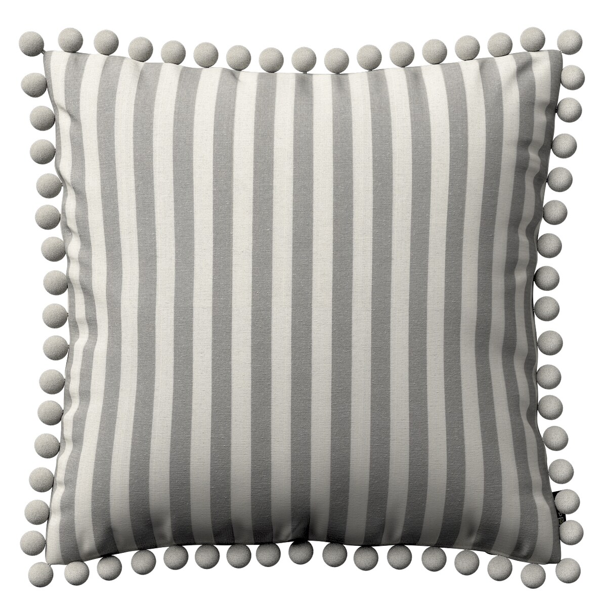 Poszewka Wera na poduszkę 45x45 szaro-białe pasy (1,5cm)