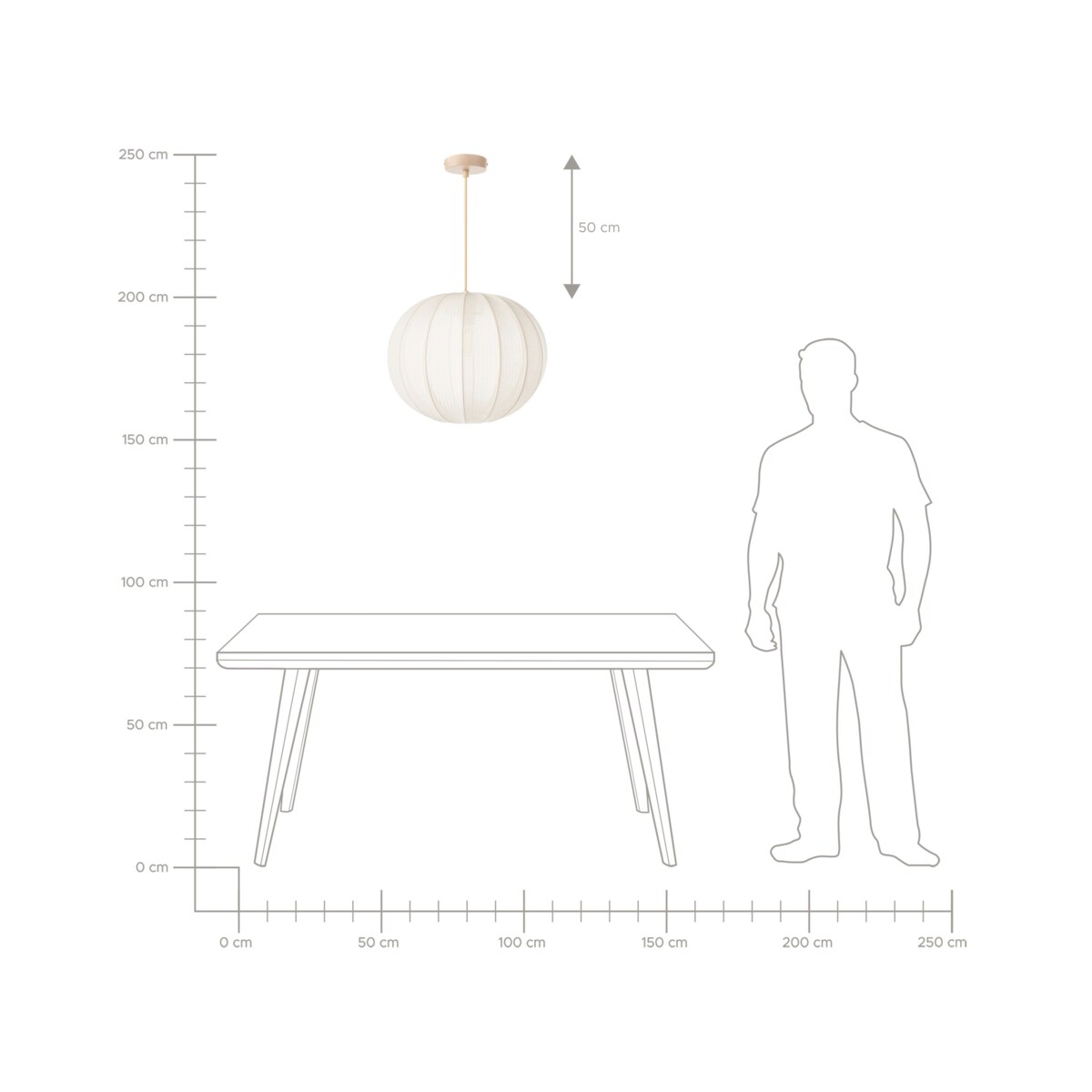 Lampa wisząca MARIETA Materiał syntetyczny Biały