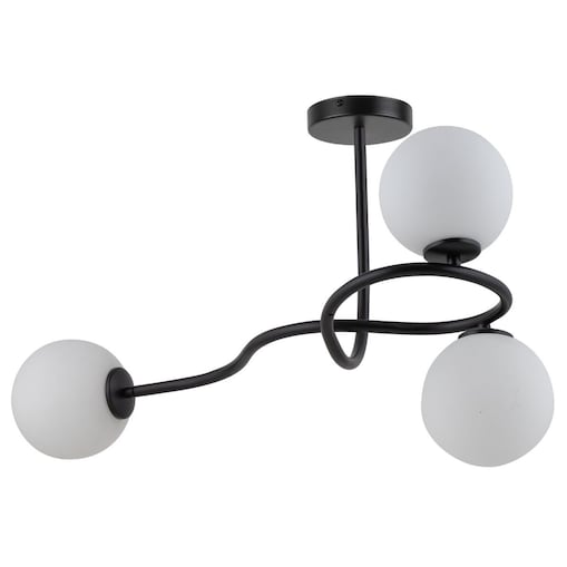Modernistyczna lampa sufitowa VENA 33669 Sigma kule szklane czarna