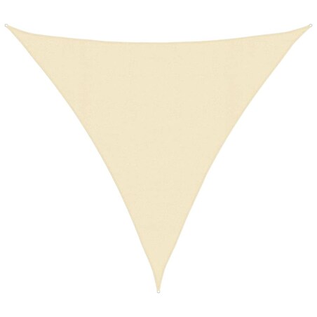 vidaXL Żagiel przeciwsłoneczny, 160 g/m², kremowy, 4,5x4,5x4,5 m, HDPE