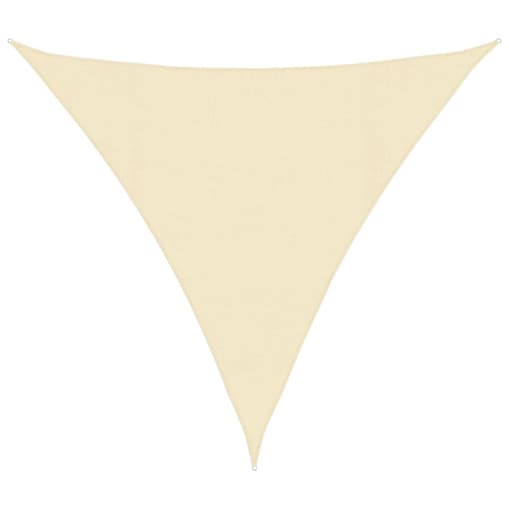 vidaXL Żagiel przeciwsłoneczny, 160 g/m², kremowy, 4,5x4,5x4,5 m, HDPE