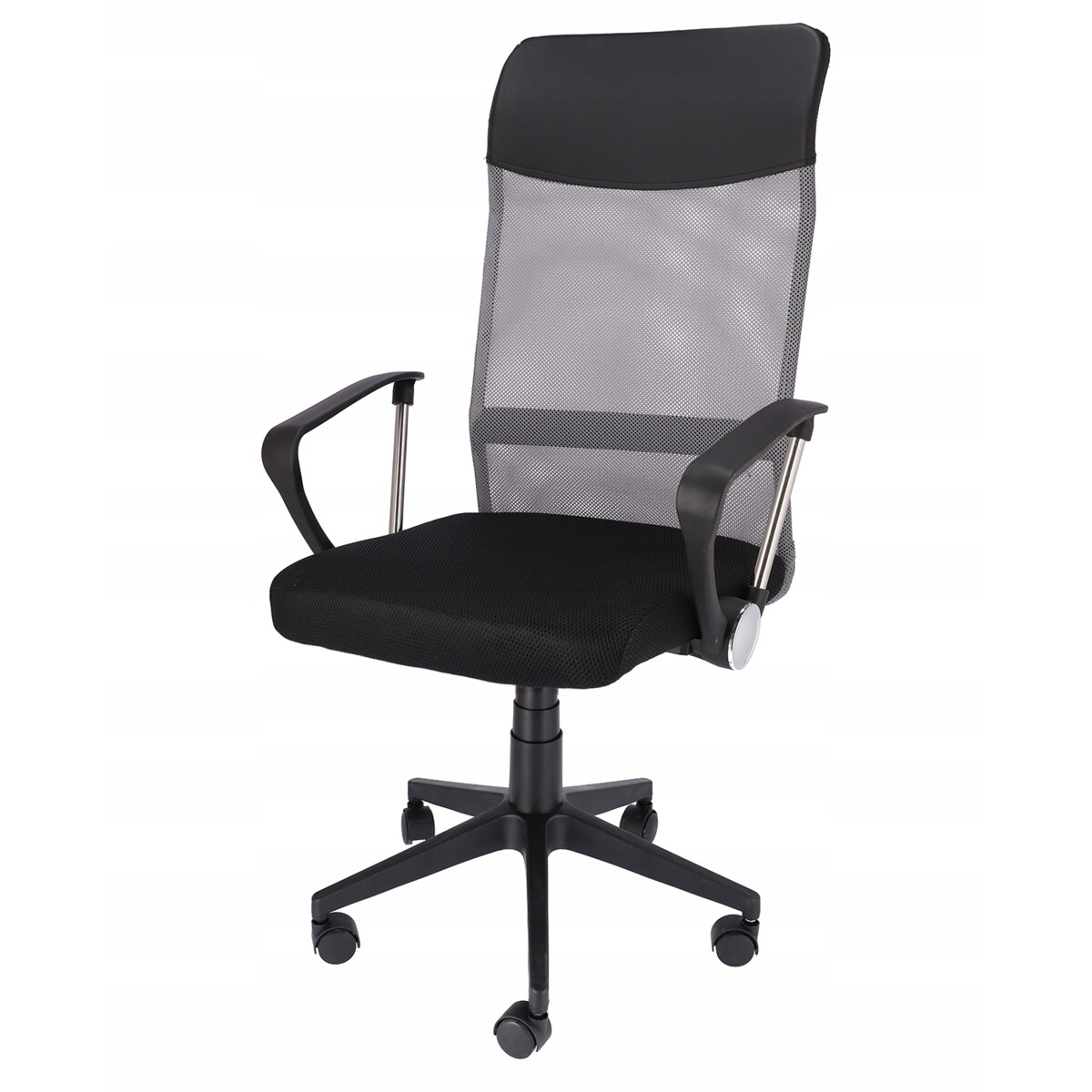 Fotel Krzesło Do Biurka Biura Zoom Ekoskóra Szara