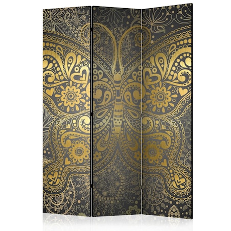 Parawan akustyczny Tła i desenie 135x172 cm 3-częściowy zielony