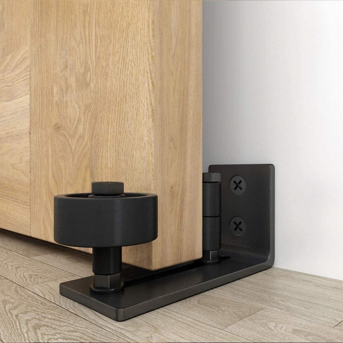 Prowadnik prowadzenie dolny do drzwi przesuwnych czarne