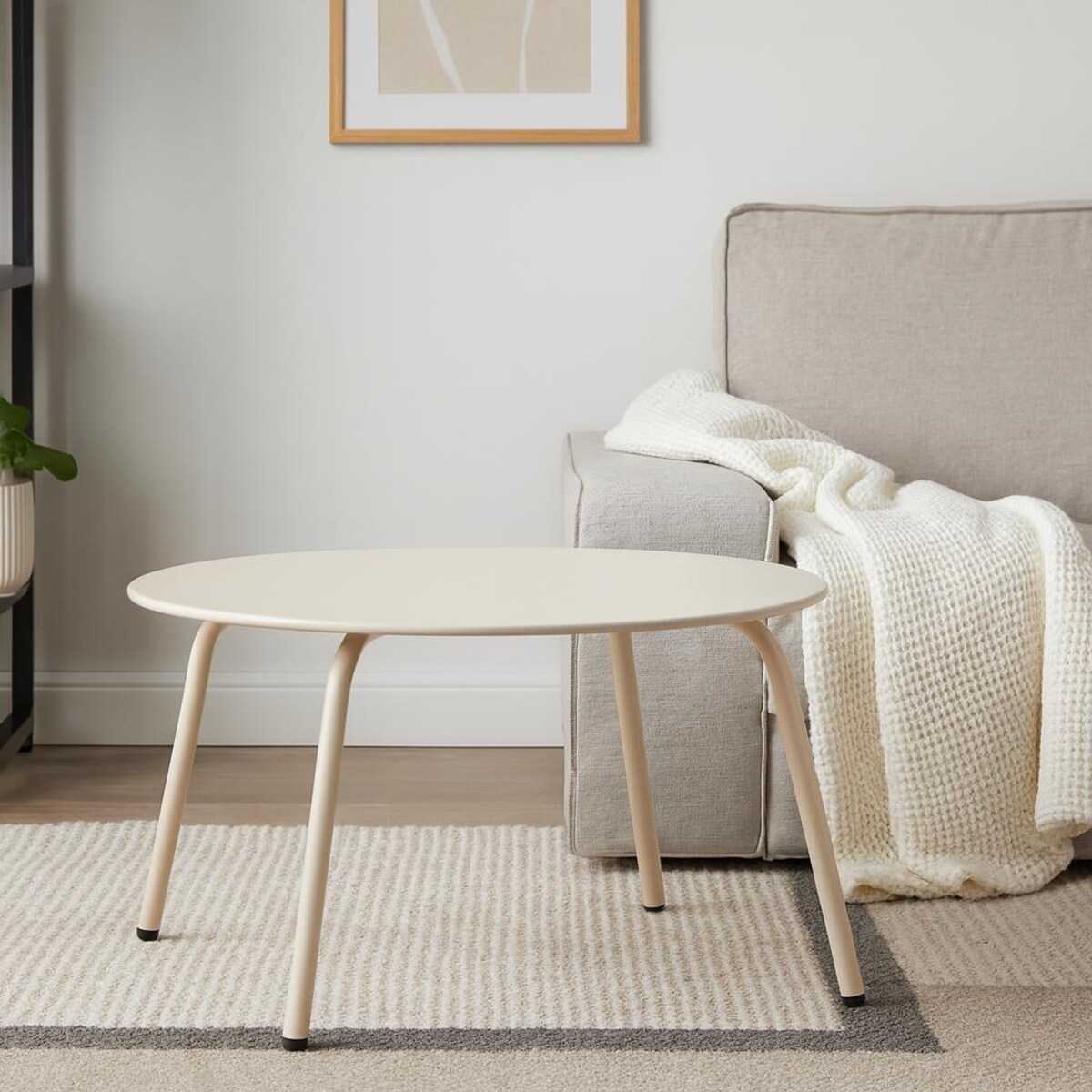 Okrągły stolik stalowy tarasowy RONDO, Ø 70 cm x 40 cm