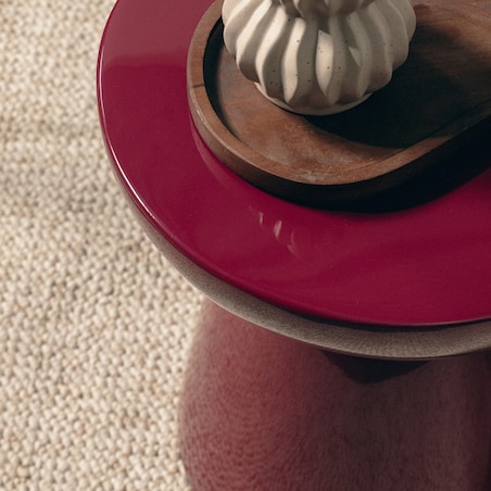 Stolik kawowy 46x40 cm LOGINA burgund glossy