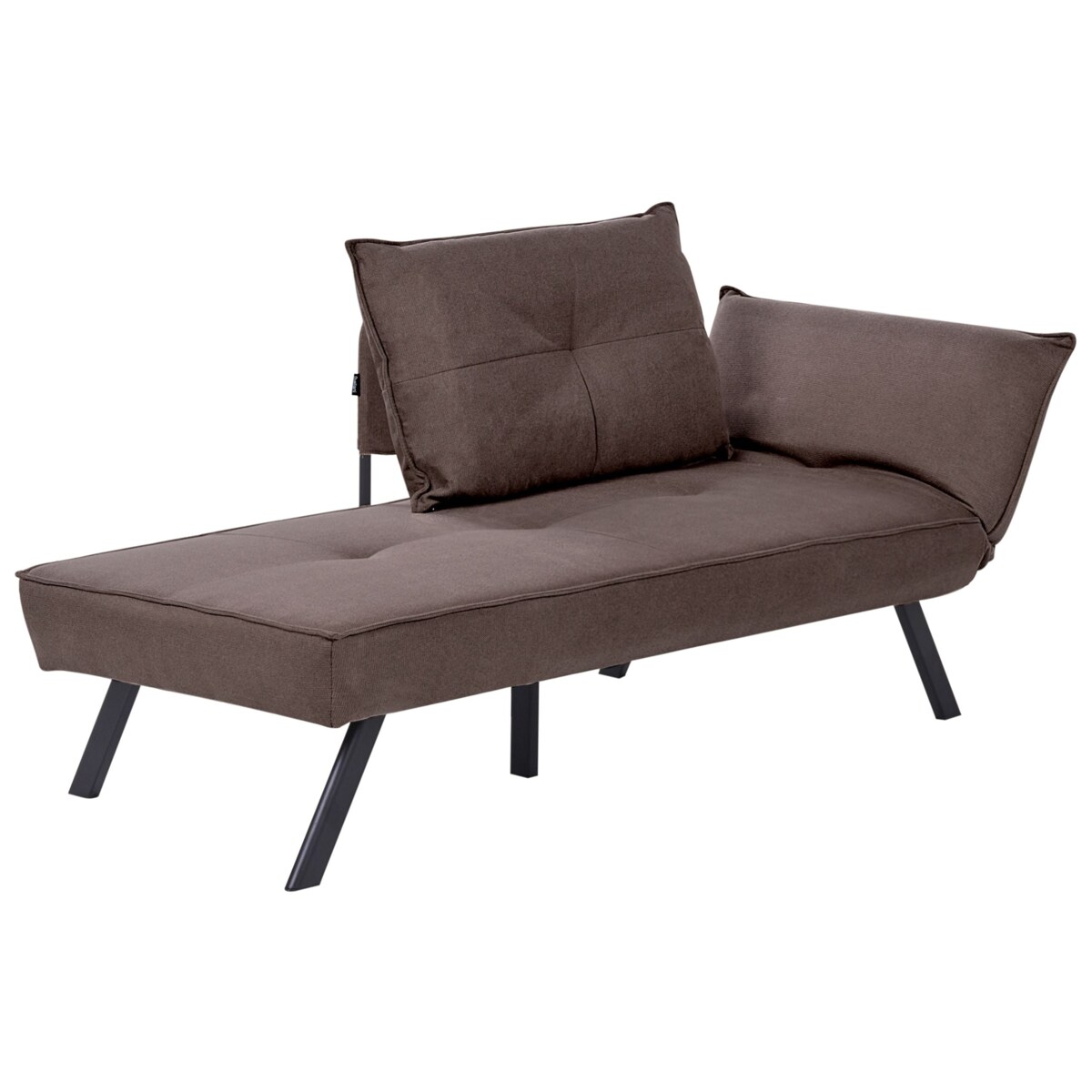 Szezlong prawostronny ROCAMADOUR Brązowy