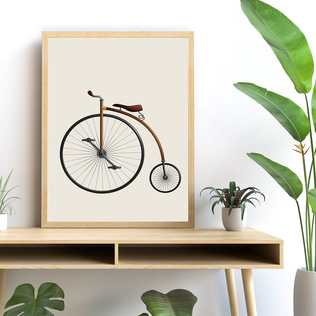 plakat retro bike 21x30 cm