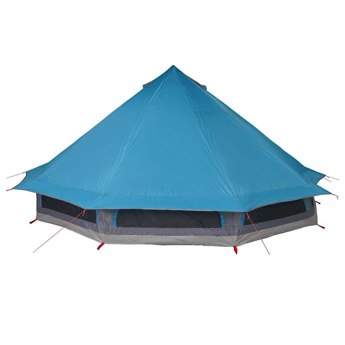 vidaXL Rodzinny namiot tipi Niebieski i szary 508 x 470 x 300 cm