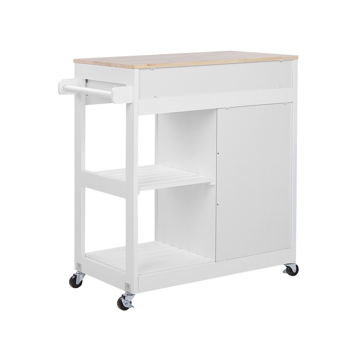 Wózek kuchenny z szufladą biały TRAPANI