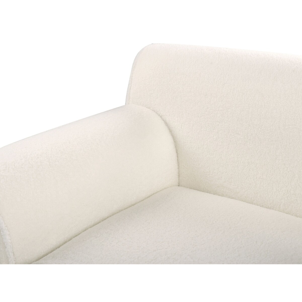 Narożnik boucle prawostronny biały SIMOS