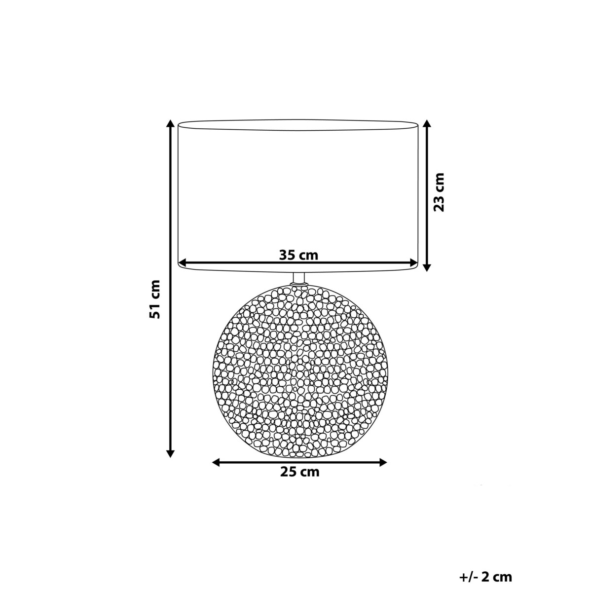 Lampka nocna ceramiczna złota NASVA
