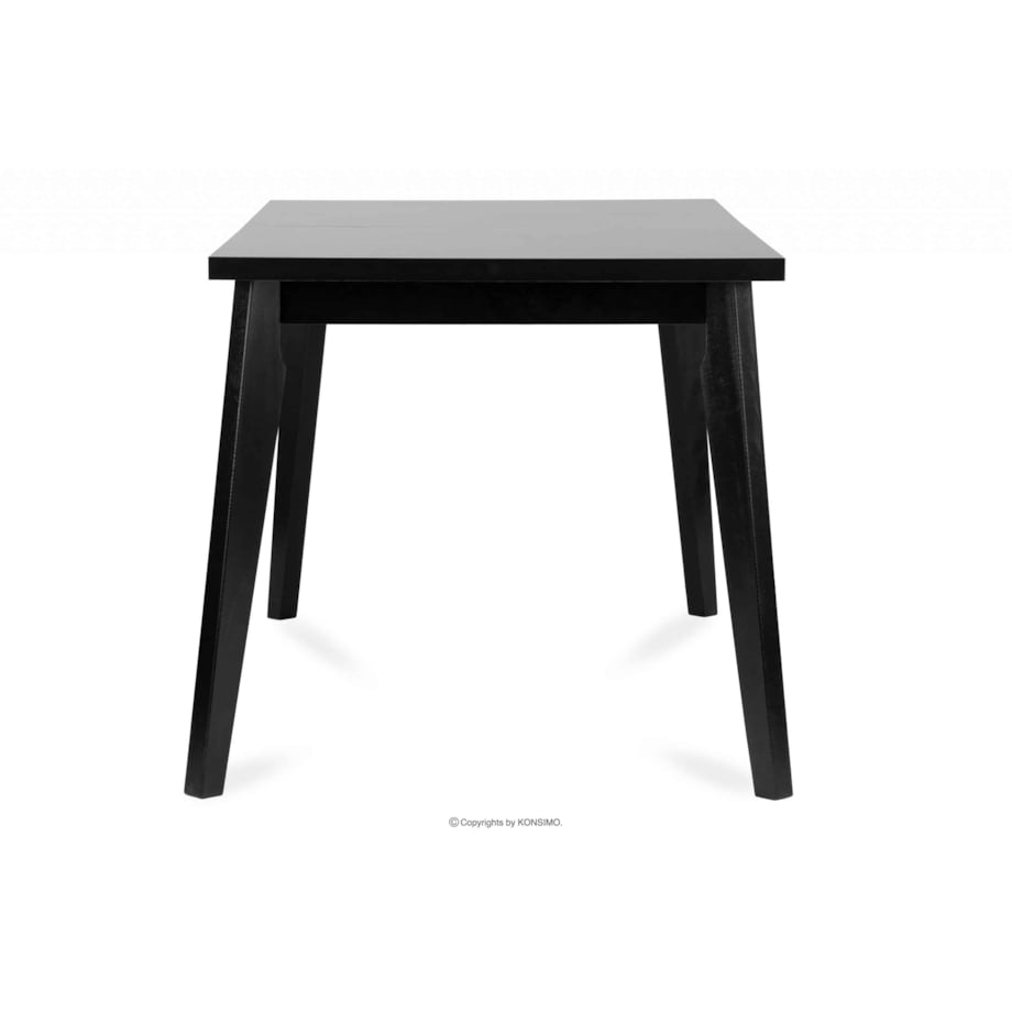 KONSIMO RHENA Stół w skandynawskim stylu rozkładany czarny