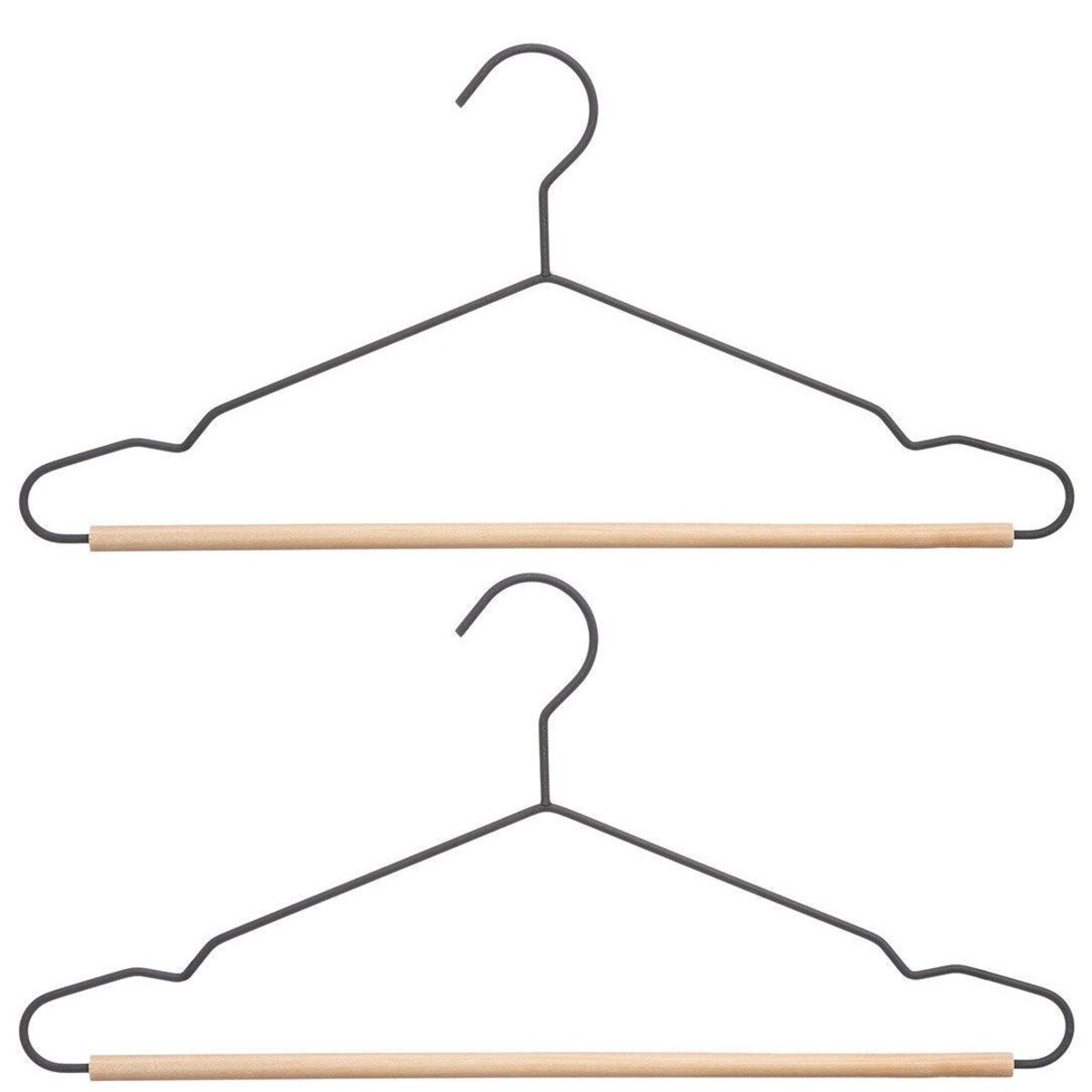 Wieszak na ubrania metalowy, 2 sztuki w komplecie