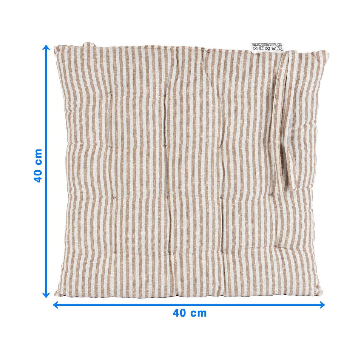 Poduszka Na Krzesło Ogrodowe Do Domu Na Taras 40X40 Cm Brązowe