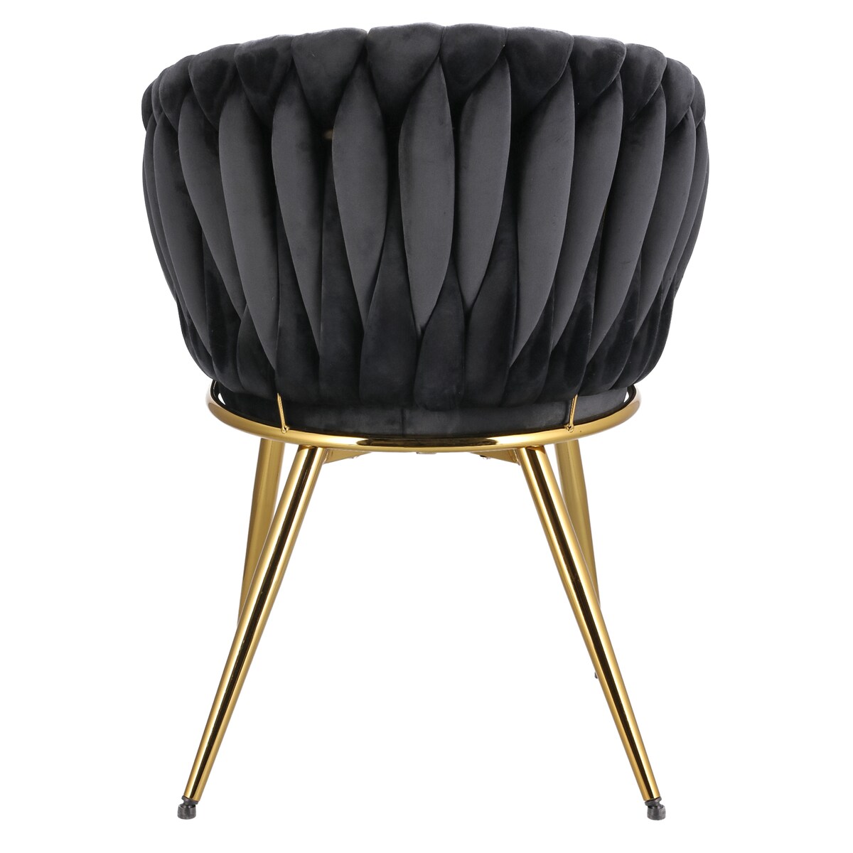 Krzesło MOLTO czarne nogi złote