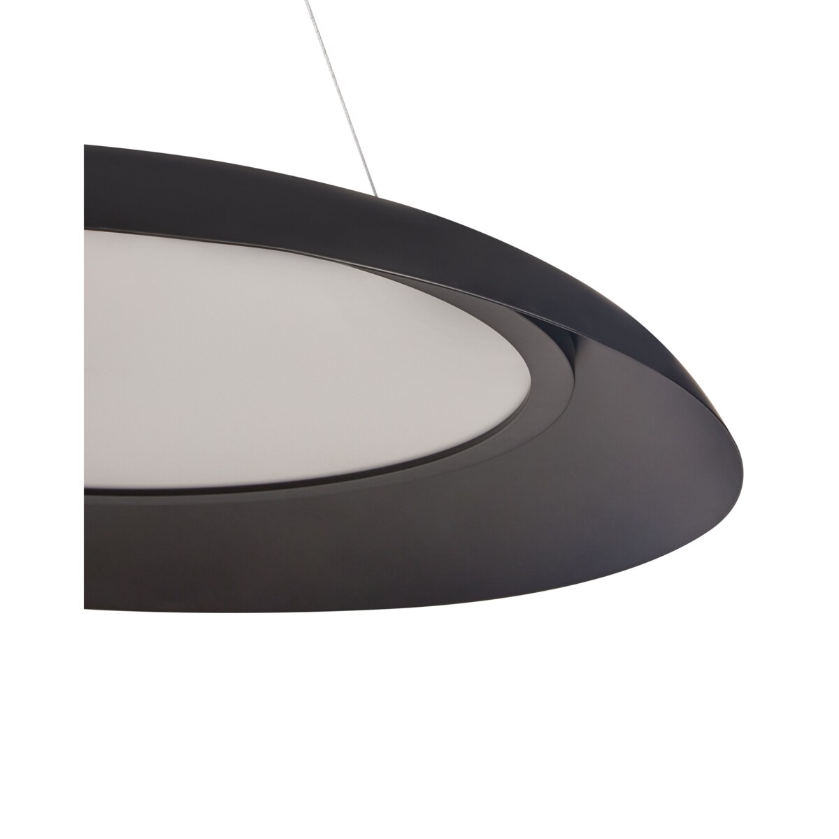 Lampa wisząca LED metalowa czarna SURKO