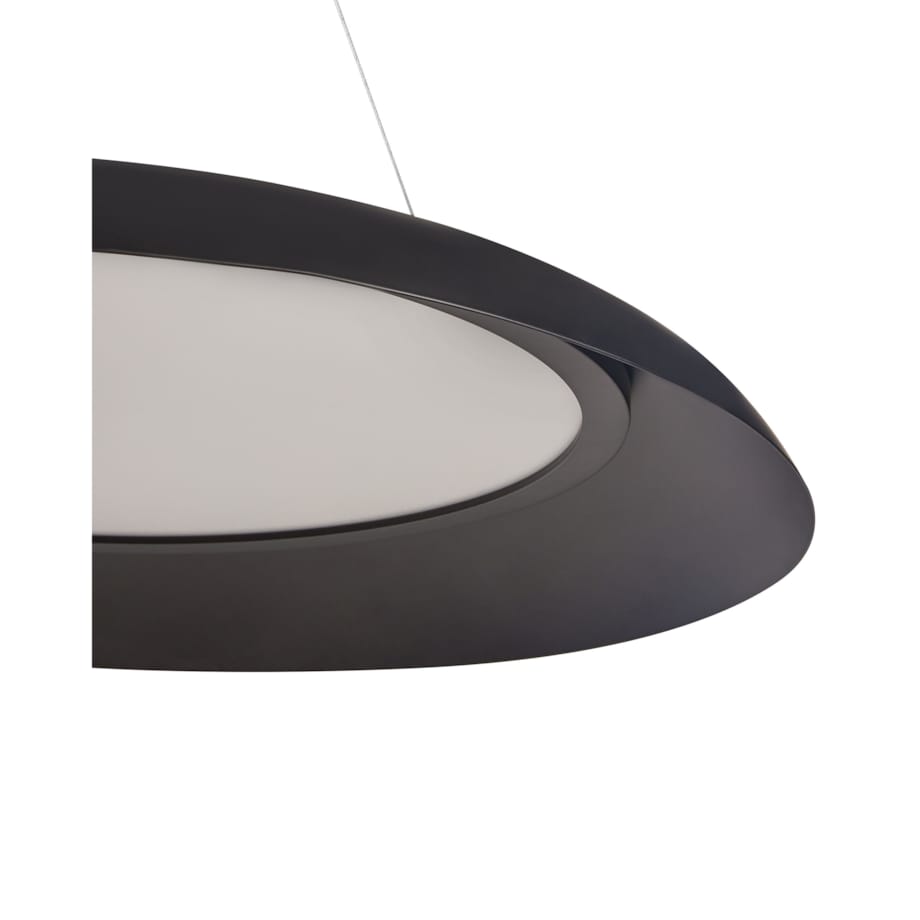 Lampa wisząca LED metalowa czarna SURKO